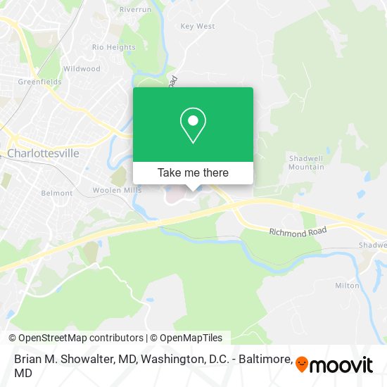 Brian M. Showalter, MD map