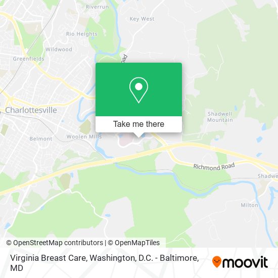 Mapa de Virginia Breast Care