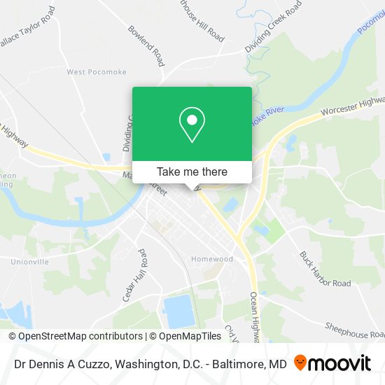 Dr Dennis A Cuzzo map