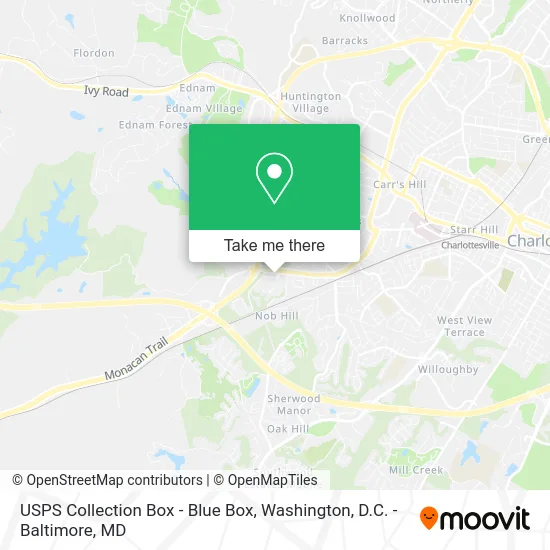 USPS Collection Box - Blue Box map