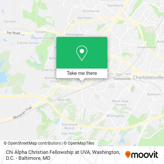 Mapa de Chi Alpha Christian Fellowship at UVA