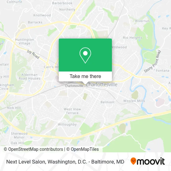 Next Level Salon map