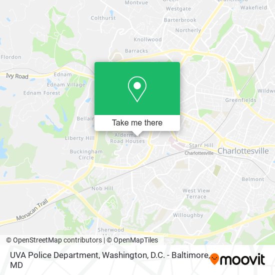 UVA Police Department map