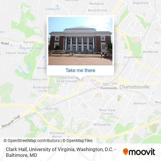 Mapa de Clark Hall, University of Virginia