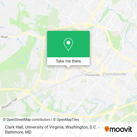 Clark Hall, University of Virginia map