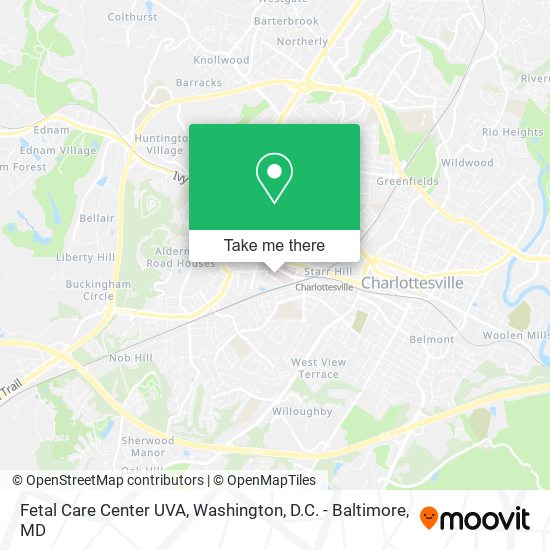 Fetal Care Center UVA map