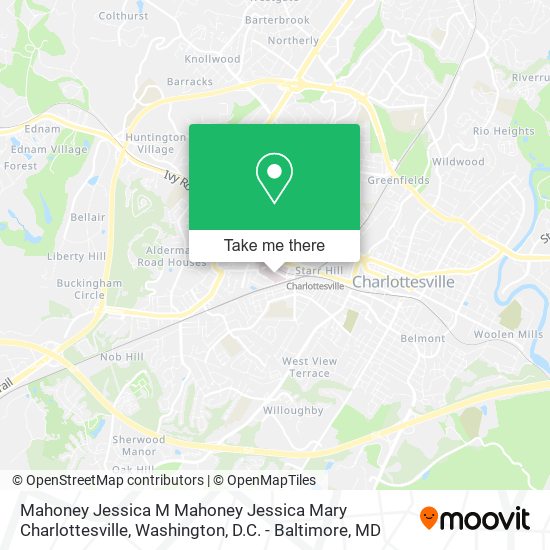 Mapa de Mahoney Jessica M Mahoney Jessica Mary Charlottesville