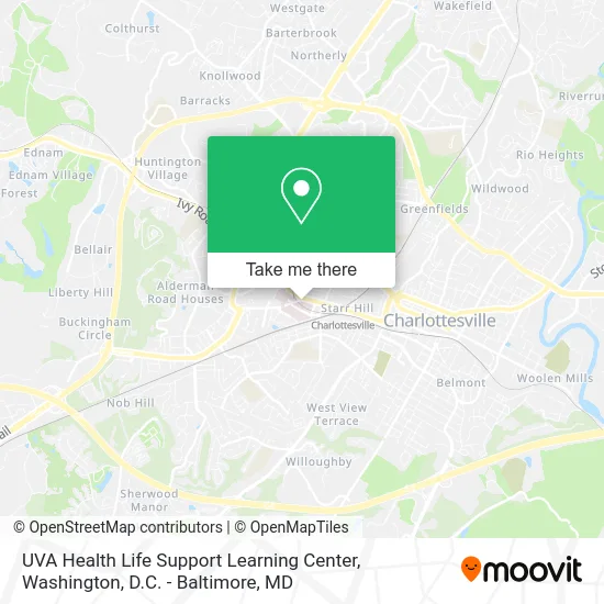 UVA Health Life Support Learning Center map