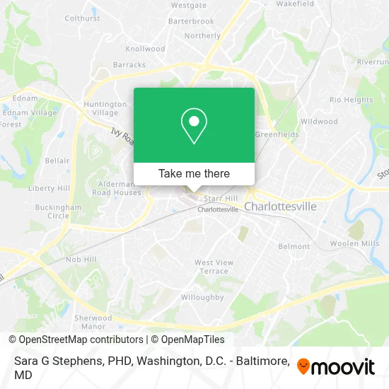 Sara G Stephens, PHD map