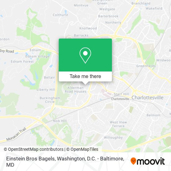 Einstein Bros Bagels map