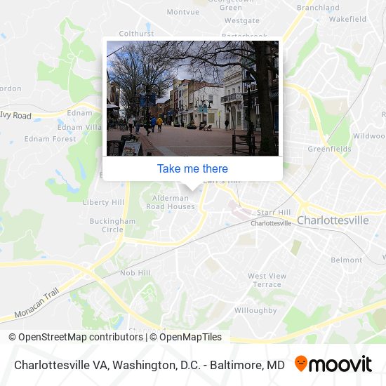 Charlottesville VA map