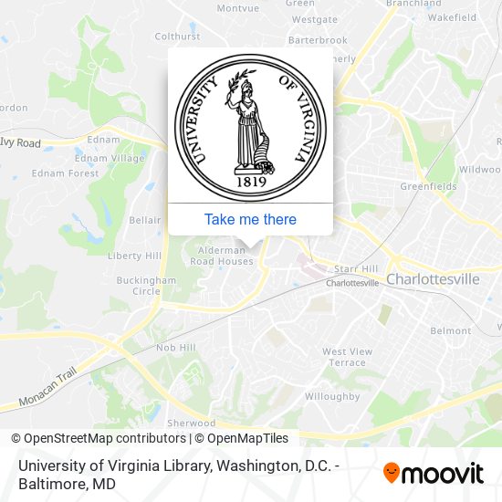 Mapa de University of Virginia Library