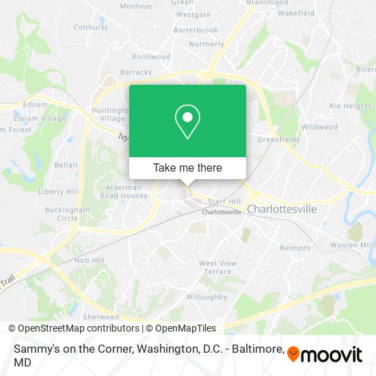 Sammy's on the Corner map