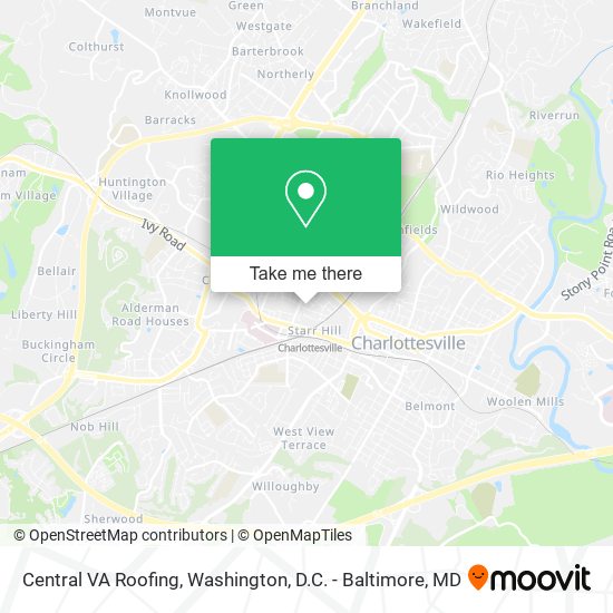 Mapa de Central VA Roofing