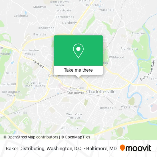 Baker Distributing map