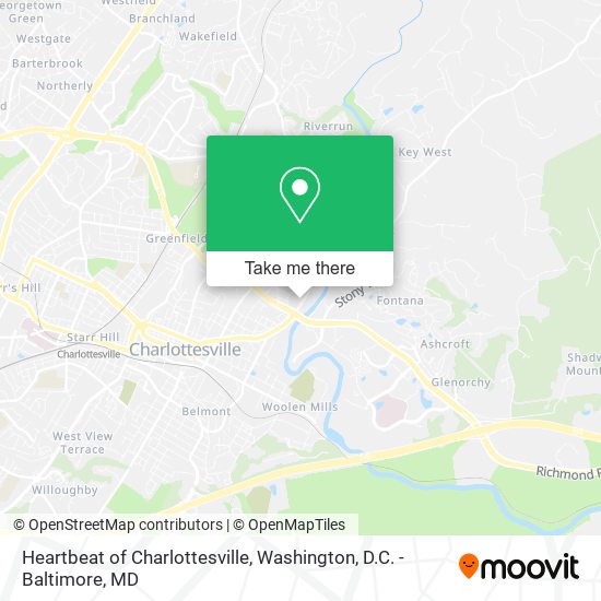 Heartbeat of Charlottesville map