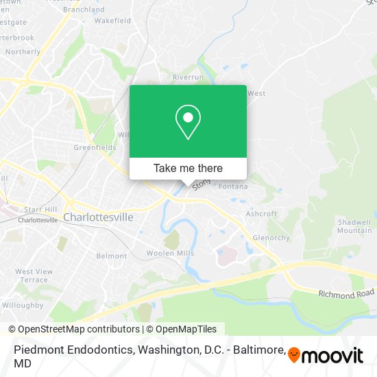 Piedmont Endodontics map