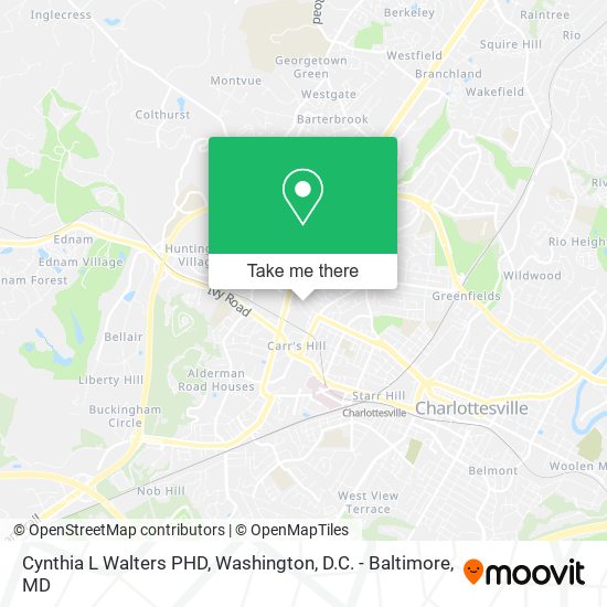 Cynthia L Walters PHD map