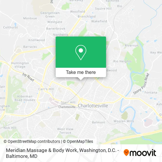 Meridian Massage & Body Work map