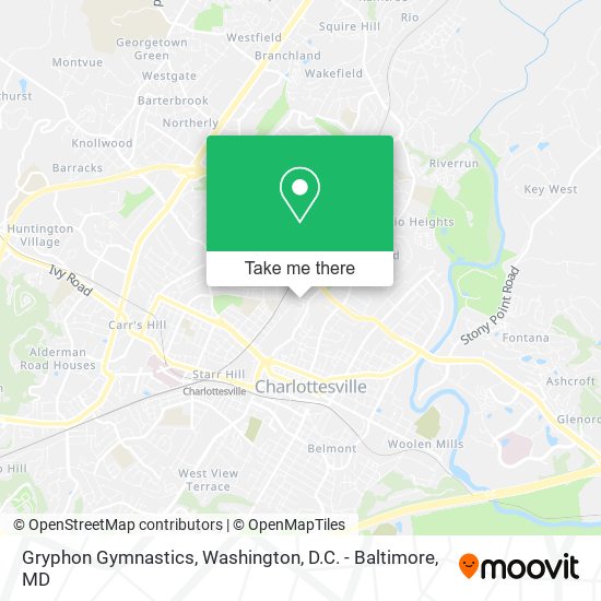 Gryphon Gymnastics map