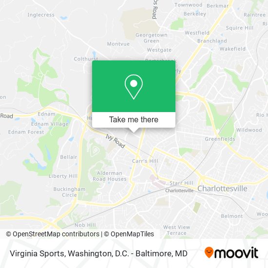 Virginia Sports map