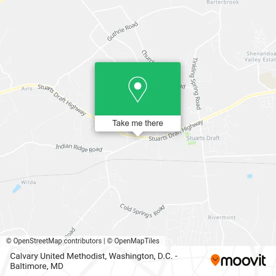 Calvary United Methodist map