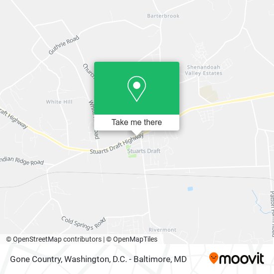 Gone Country map