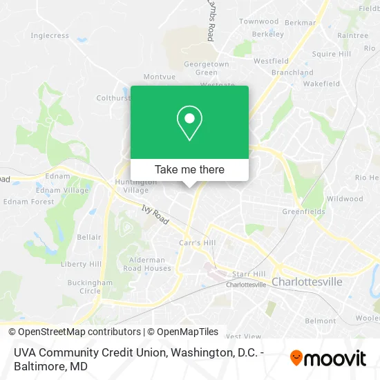 UVA Community Credit Union map