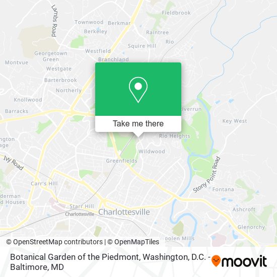 Botanical Garden of the Piedmont map