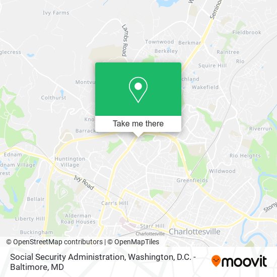 Social Security Administration map