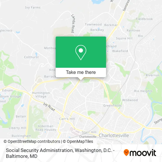 Social Security Administration map