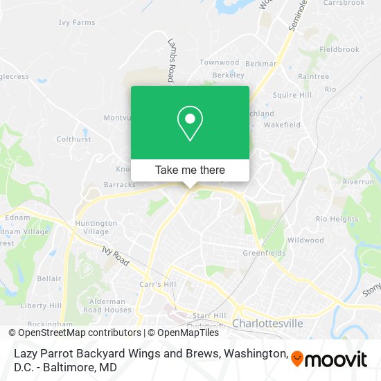 Lazy Parrot Backyard Wings and Brews map