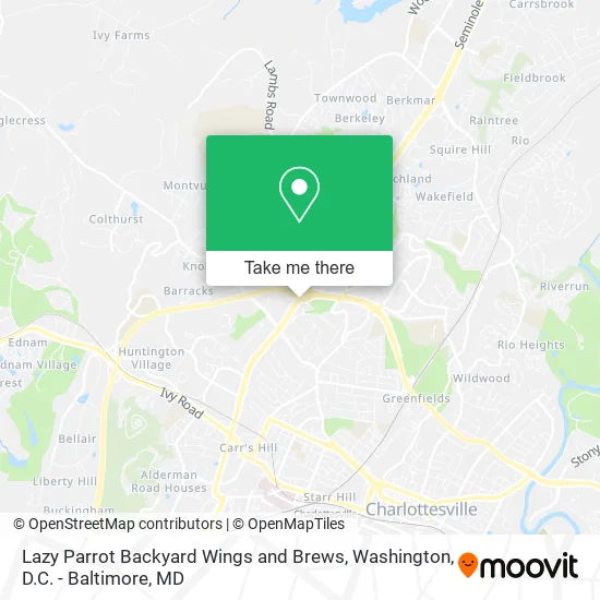 Mapa de Lazy Parrot Backyard Wings and Brews