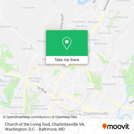 Mapa de Church of the Living God, Charlottesville VA