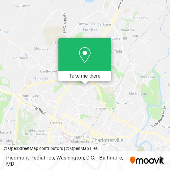 Mapa de Piedmont Pediatrics