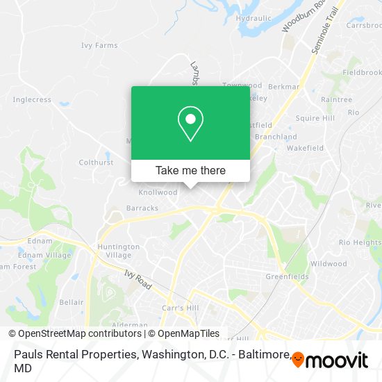 Mapa de Pauls Rental Properties