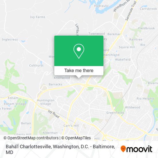Mapa de Bahá'Í Charlottesville