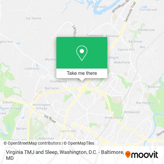 Virginia TMJ and Sleep map