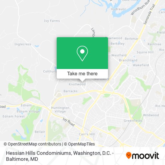 Mapa de Hessian Hills Condominiums