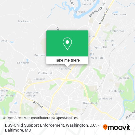 Mapa de DSS-Child Support Enforcement