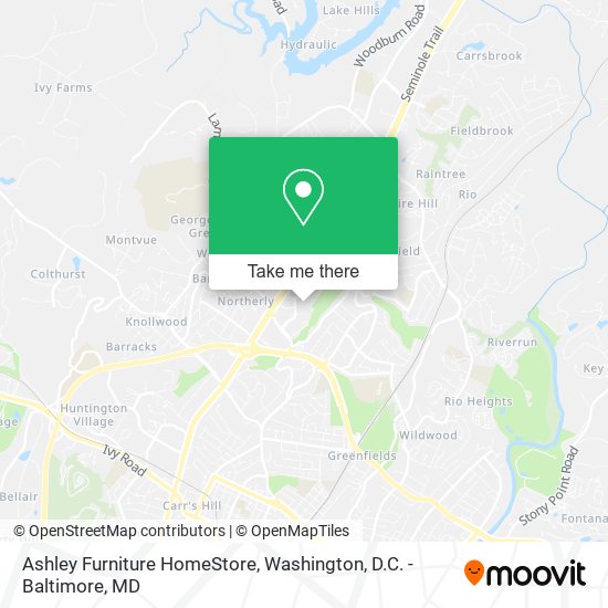Ashley Furniture HomeStore map