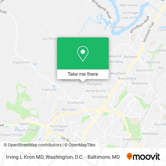 Irving L Kron MD map