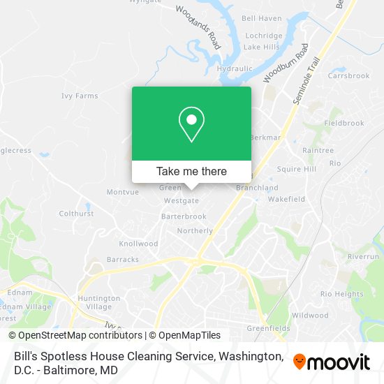 Mapa de Bill's Spotless House Cleaning Service