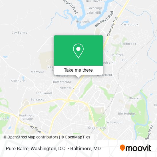 Pure Barre map