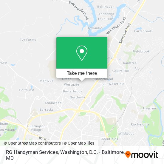 RG Handyman Services map