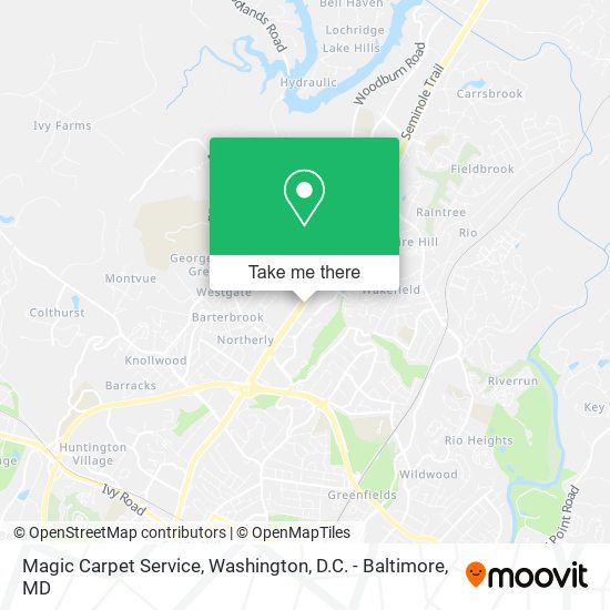 Mapa de Magic Carpet Service