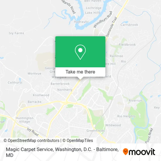 Magic Carpet Service map