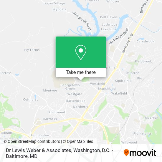 Dr Lewis Weber & Associates map