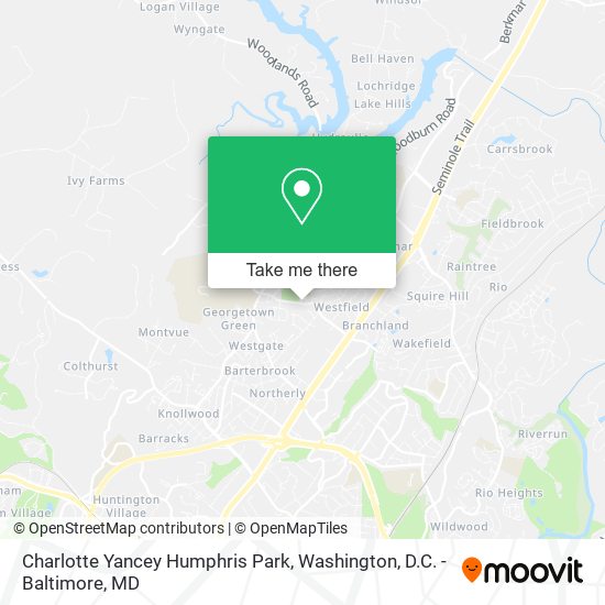 Charlotte Yancey Humphris Park map