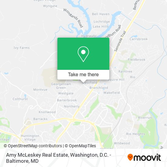 Amy McLeskey Real Estate map